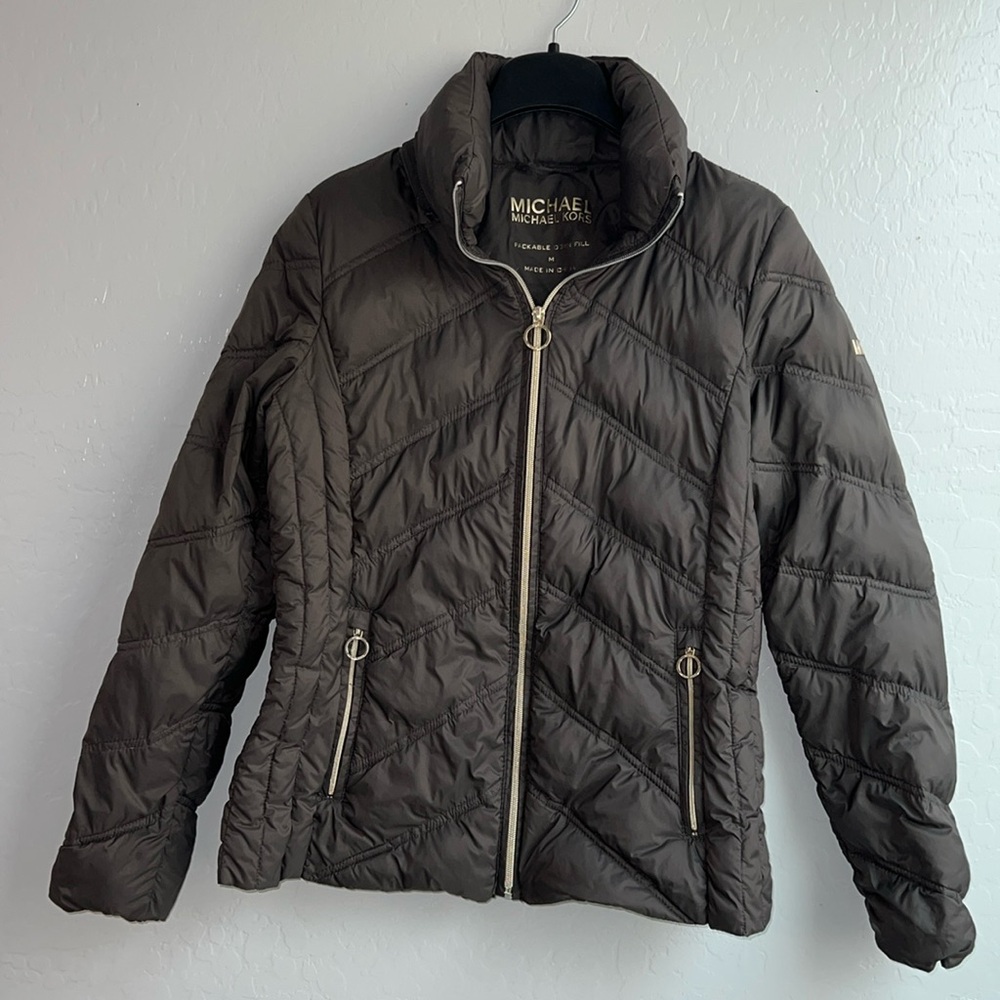 Michael Michael Kors M Puffer Gray Jacket